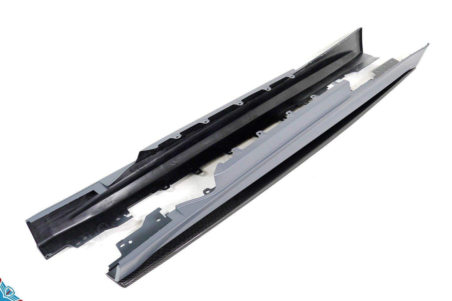 2014-2020 BMW 4 Series (F32/F33) &amp; M3/M4 (F8X) M Performance Style Carbon Fiber Side Skirt Extensions (Pair) | FYBR Aerodynamics