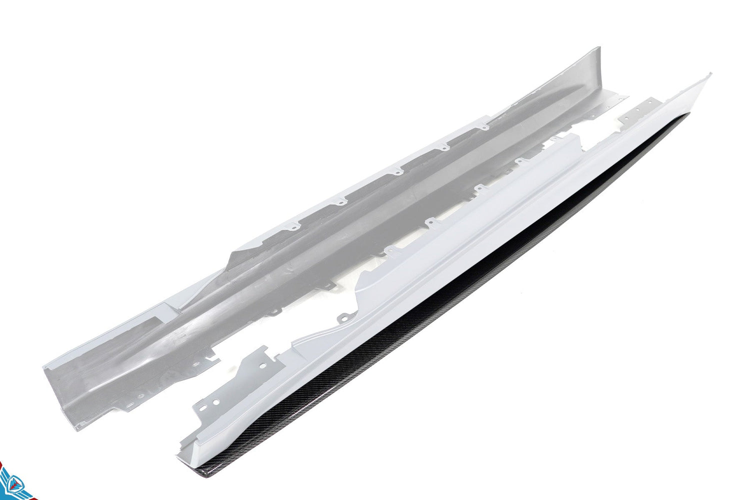 2014-2020 BMW 4 Series (F32/F33) &amp; M3/M4 (F8X) M Performance Style Carbon Fiber Side Skirt Extensions (Pair) | FYBR Aerodynamics
