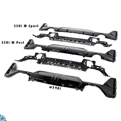 2023-2025 BMW LCI 3 Series (G20) M Sport Style Rear Bumper Conversion Kit - Prop and Piston