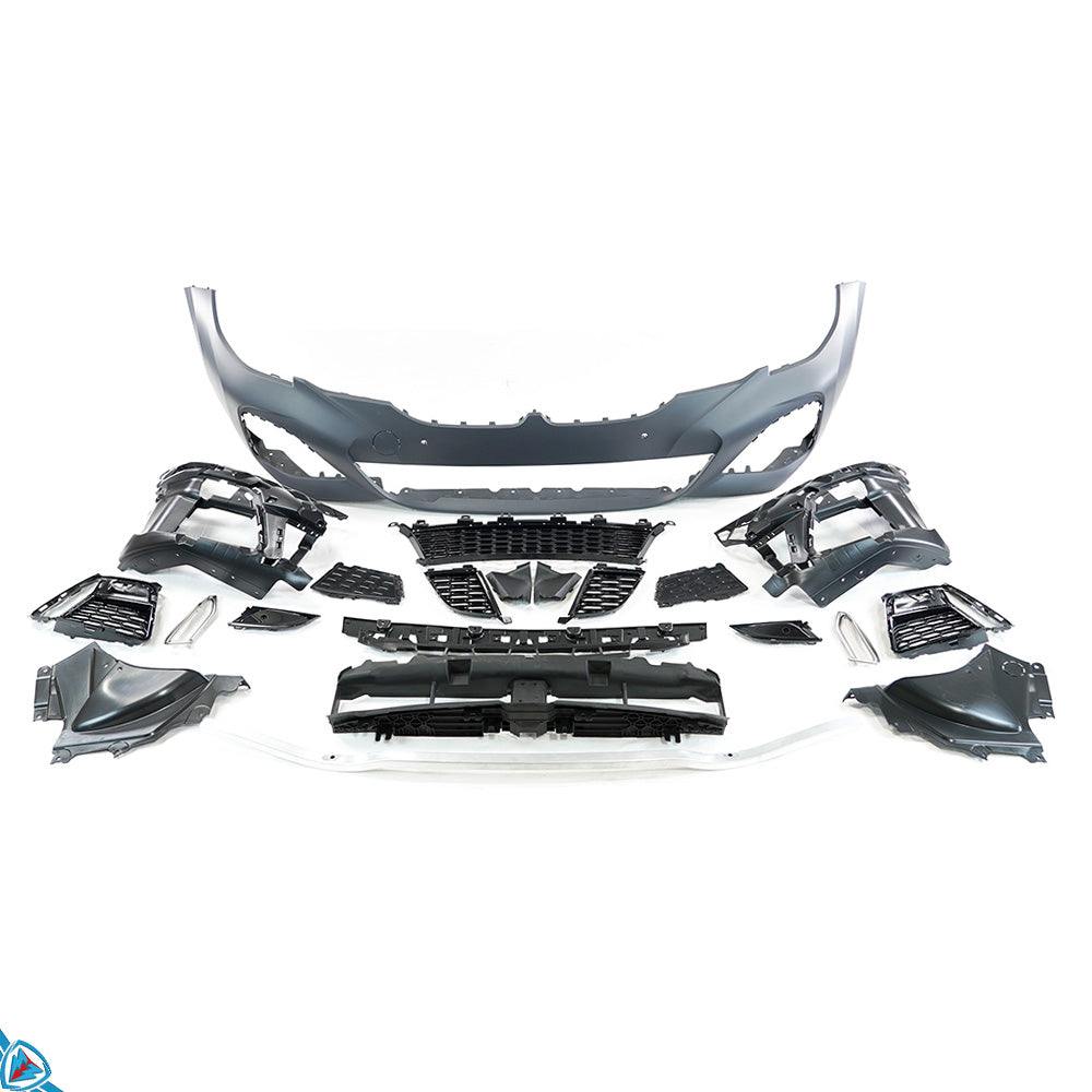 2019-2022 BMW Pre-LCI 3 Series (G20) M Sport (M340i) Style Front Bumper Conversion Kit - Prop and Piston