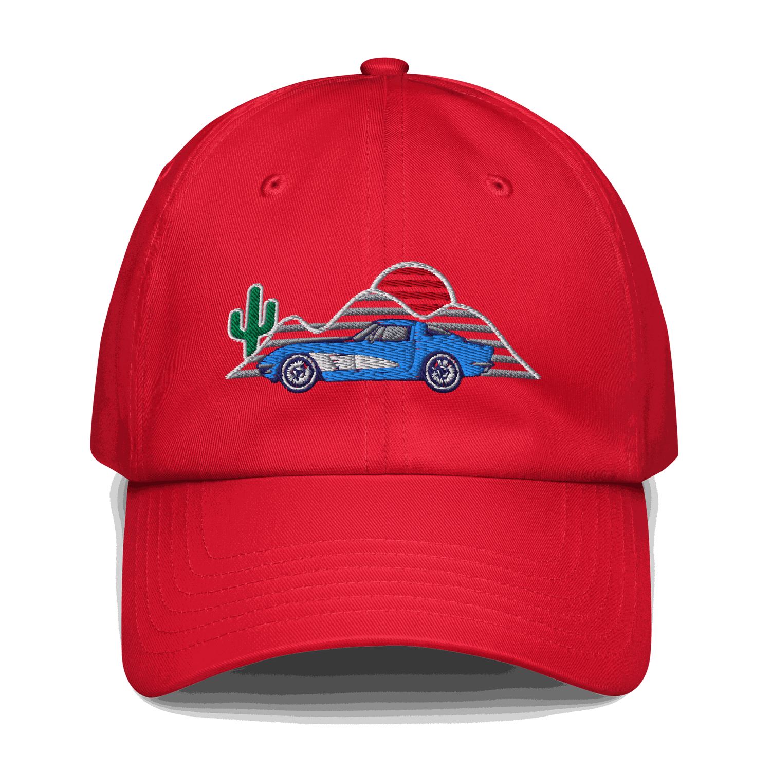 C1 Corvette Sunset Hat – Classic Automotive Hat for Vintage Vette Fans - Prop and Piston