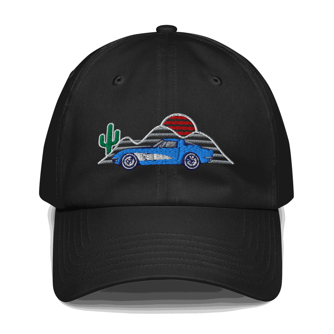 C1 Corvette Sunset Hat – Classic Automotive Hat for Vintage Vette Fans - Prop and Piston