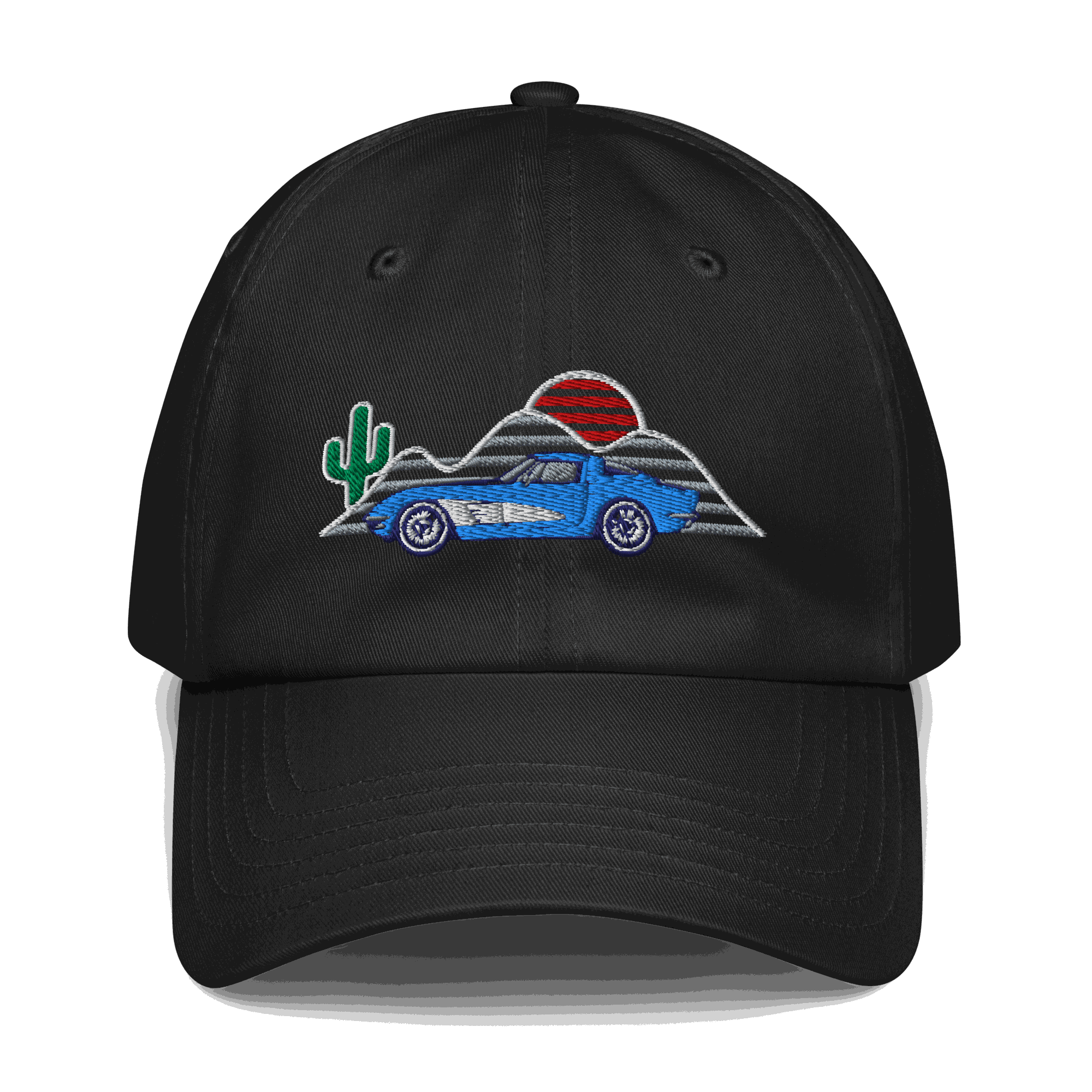 C1 Corvette Sunset Hat – Classic Automotive Hat for Vintage Vette Fans - Prop and Piston