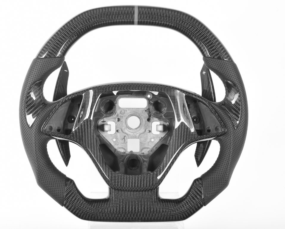 2014-2019 Corvette C7 custom steering wheel by Exclusive Steering handcrafted with worldwide shipping