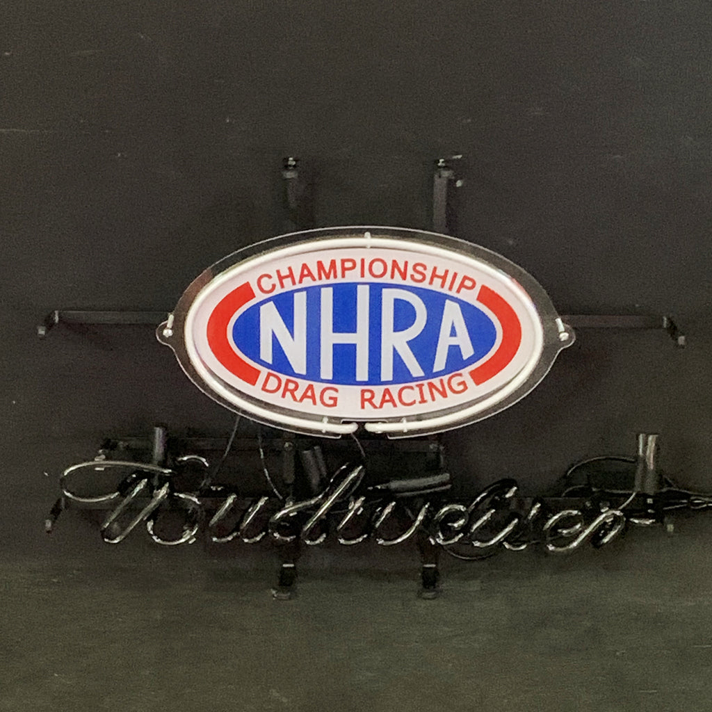 Championship NHRA Drag Racing Budweiser Neon Signs Light - Prop and Piston