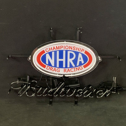Championship NHRA Drag Racing Budweiser Neon Signs Light - Prop and Piston