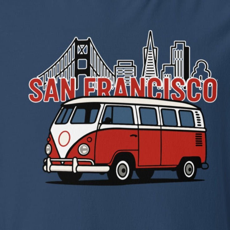 Classic Cruiser San Francisco T-Shirt Retro Car Tee Bay Area - Prop and Piston