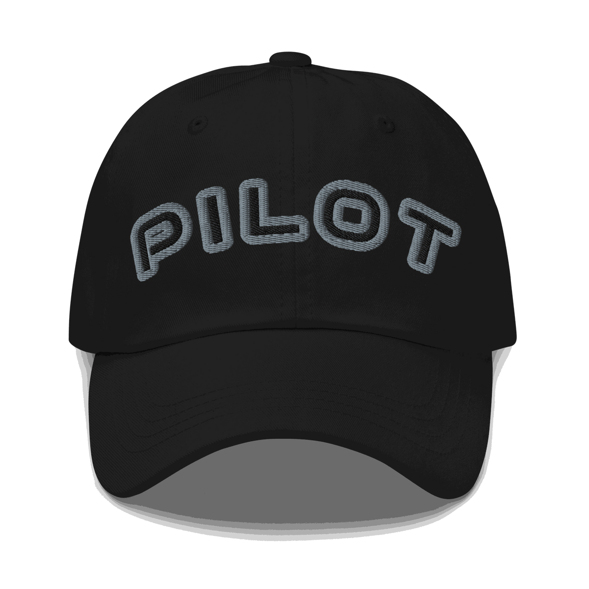 Stylish Pilot Hat adjustable aviation cap in chino cotton with embroidered eyelets and antique buckle strap