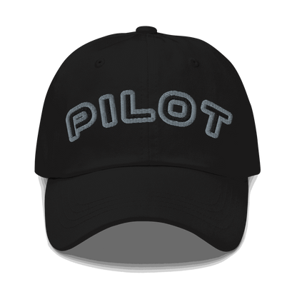 Stylish Pilot Hat adjustable aviation cap in chino cotton with embroidered eyelets and antique buckle strap