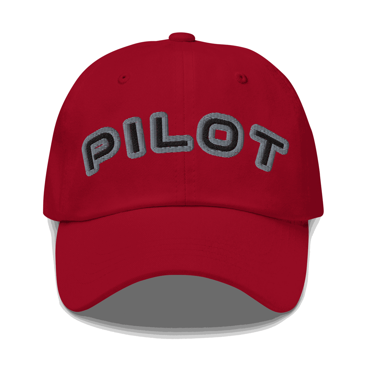 Stylish Pilot Hat adjustable aviation cap in various colors with embroidered eyelets and antique buckle strap