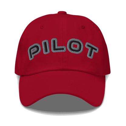 Stylish Pilot Hat adjustable aviation cap in various colors with embroidered eyelets and antique buckle strap