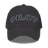 Stylish Pilot Hat adjustable aviation cap in multiple colors with embroidered eyelets and antique buckle strap