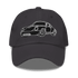 911 Black Racer Dad Hat embroidered black unstructured adjustable motorsport cap