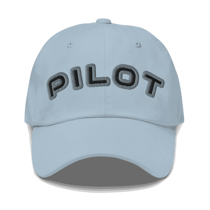 Stylish pilot hat adjustable aviation cap made of breathable chino cotton twill with embroidered eyelets and antique buckle strap
