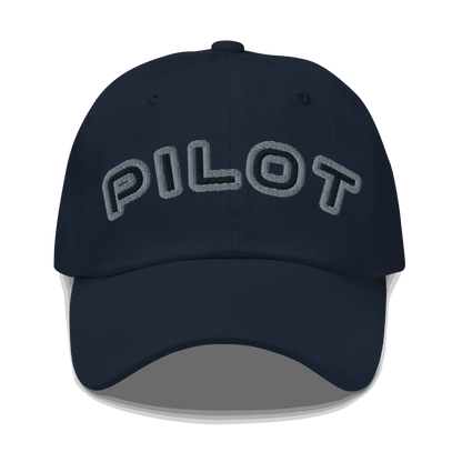 Stylish Pilot Hat adjustable aviation cap in cotton twill with embroidered eyelets and antique buckle strap