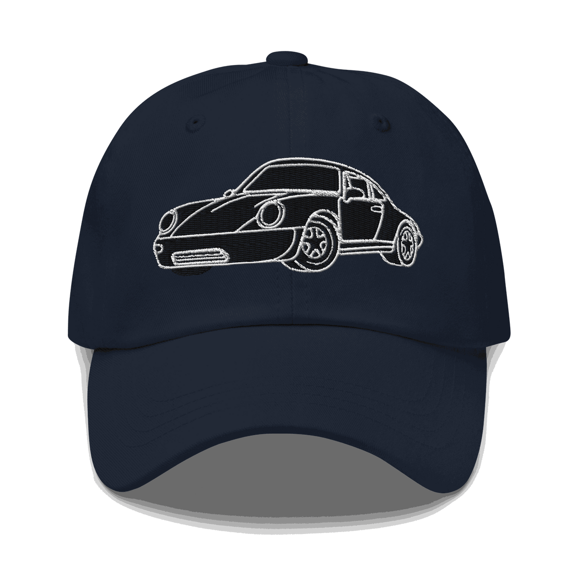 911 Black Racer Dad Hat black embroidered adjustable motorsport cap