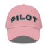 Stylish pilot hat adjustable aviation cap with embroidered eyelets in multiple colors