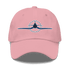 Embroidered F4U WWII Corsair dad hat in chino cotton twill with adjustable strap and embroidered eyelets