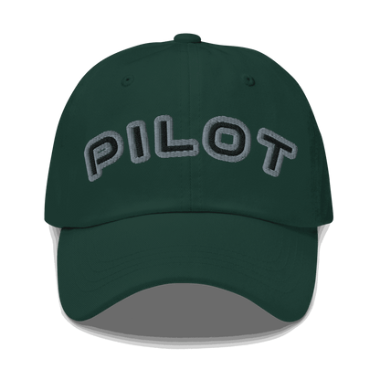 Stylish Pilot Hat adjustable aviation cap made of breathable chino cotton twill with embroidered eyelets and antique buckle strap
