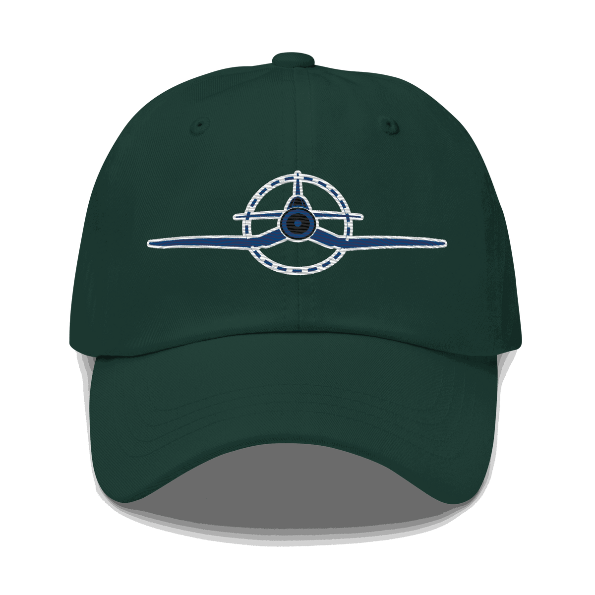 Adjustable Embroidered F4U WWII Corsair pilot dad hat in chino cotton twill with six-panel low-profile design
