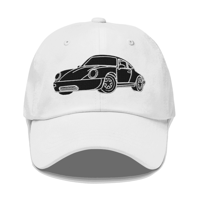 911 Black Racer Dad Hat black embroidered motorsport adjustable cap