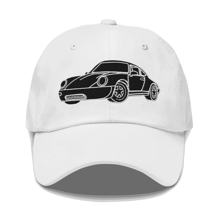 911 Black Racer Dad Hat black embroidered motorsport adjustable cap