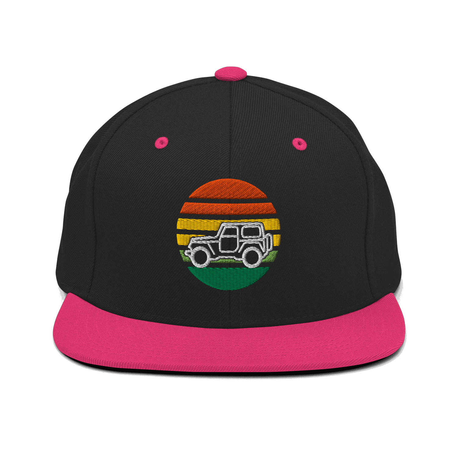 Automotive Hat 4 x 4 Embroidered Retro Snapback 