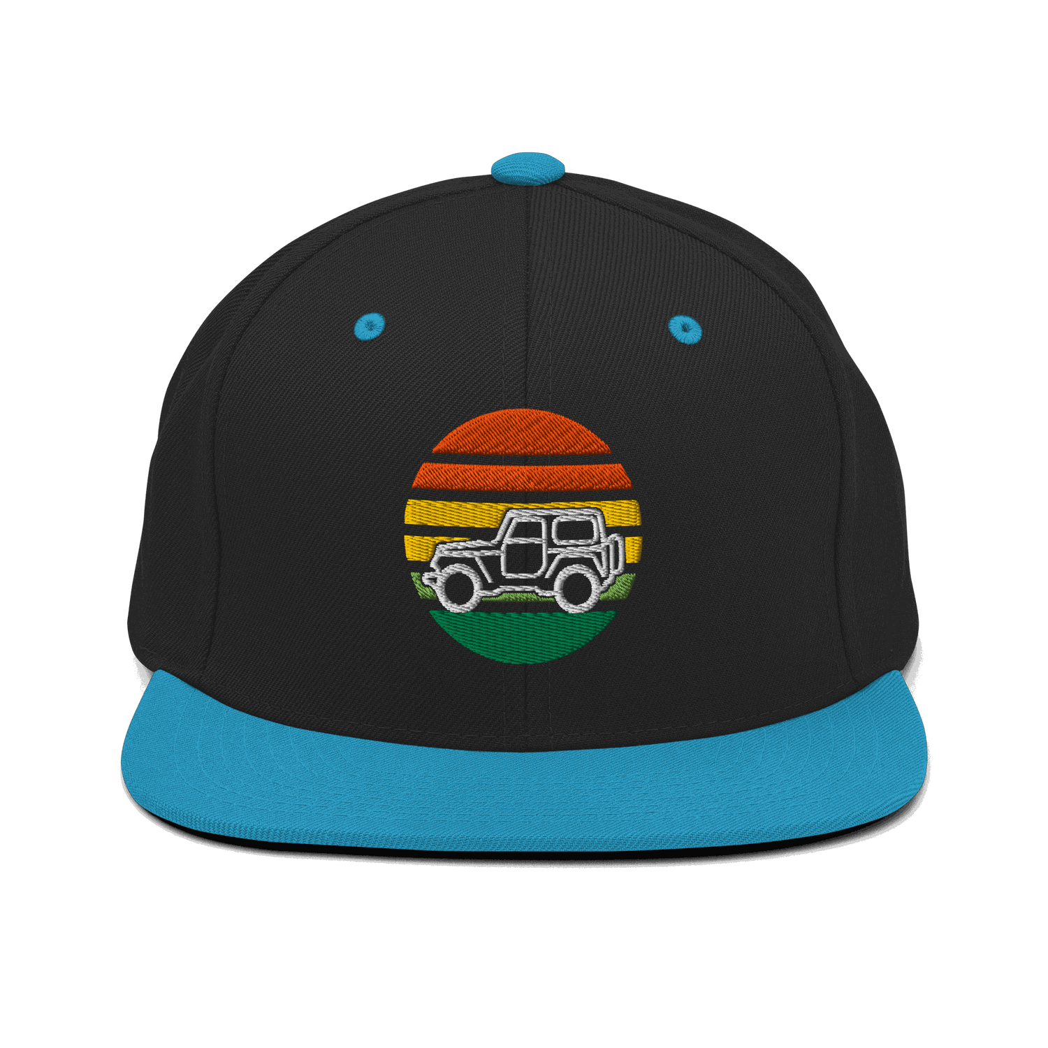 Automotive Hat 4 x 4 Embroidered Retro Snapback 