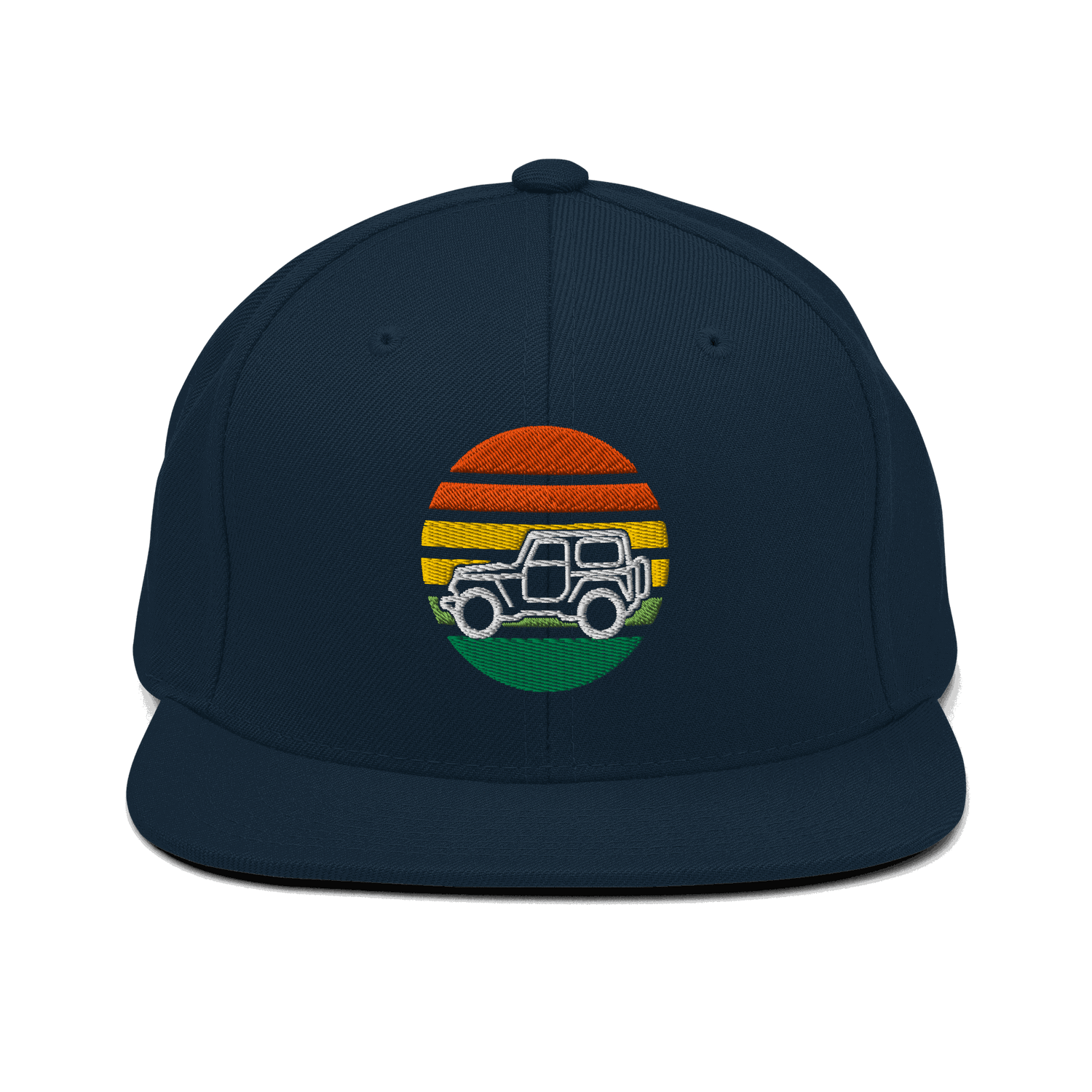 Automotive Hat 4 x 4 Embroidered Retro Snapback 