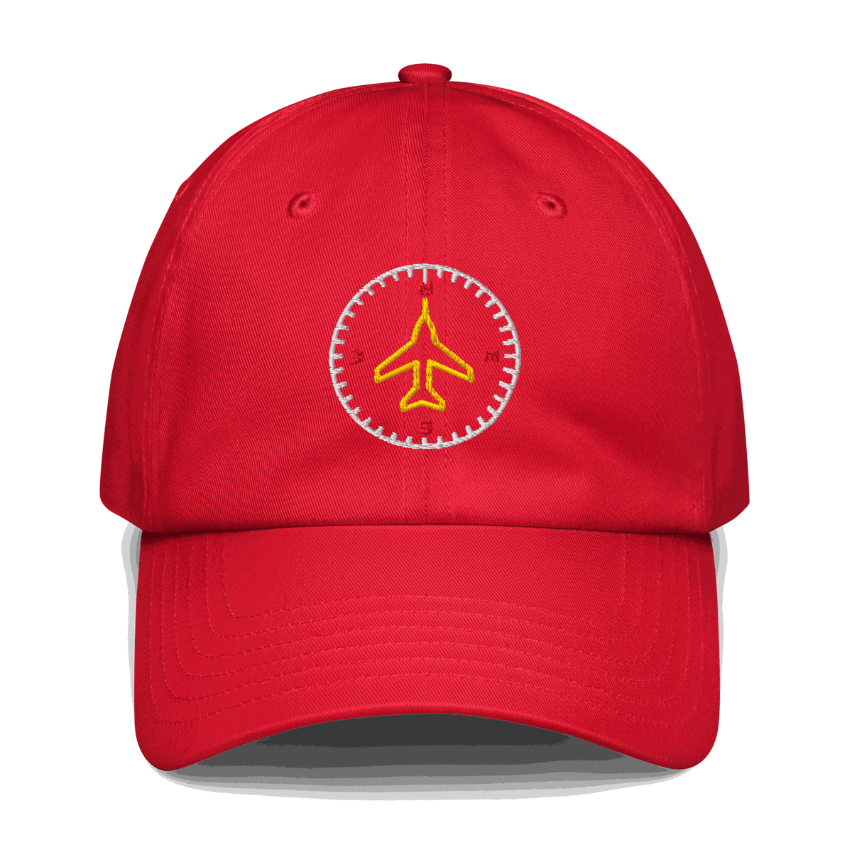Compass Aviation Cap with embroidered compass design and adjustable strap for pilots and aviation enthusiasts