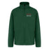 Green customizable Soft Shell Jacket with driver graphic and zippered pockets