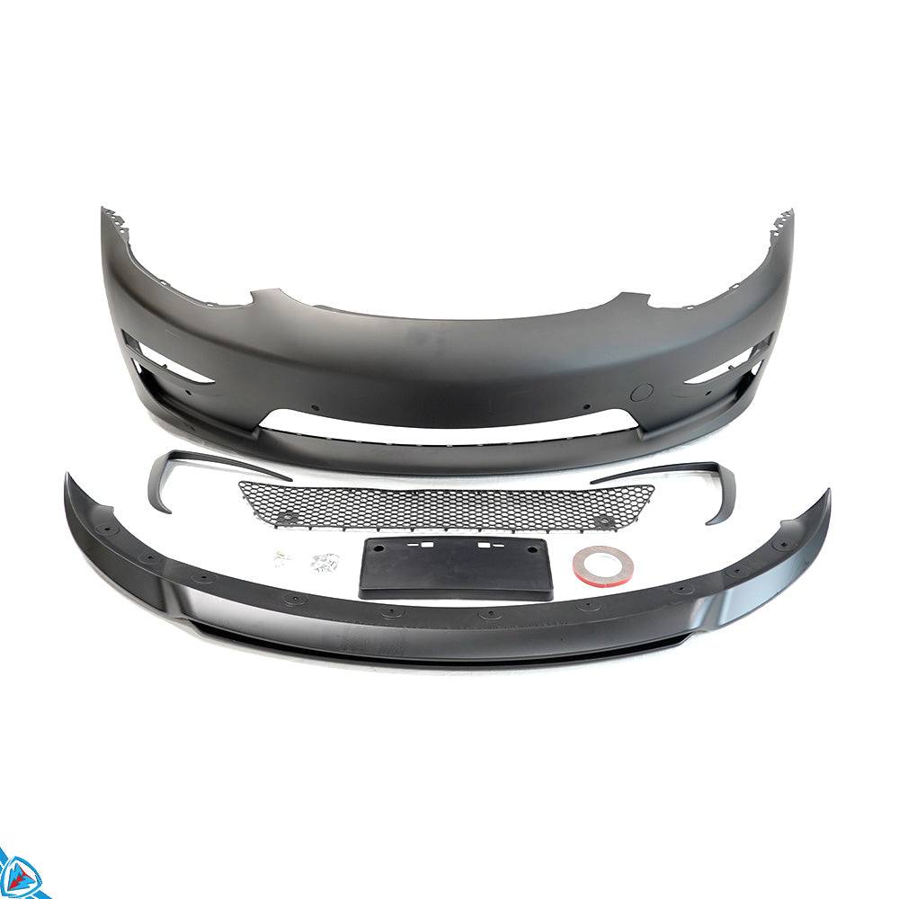 CUSTUNING Tesla Model 3 Front Facia Upgrade (Front Bumper + Lip) - Prop and Piston