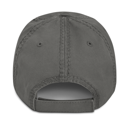 Charcoal grey pilot cap back view, adjustable fit
