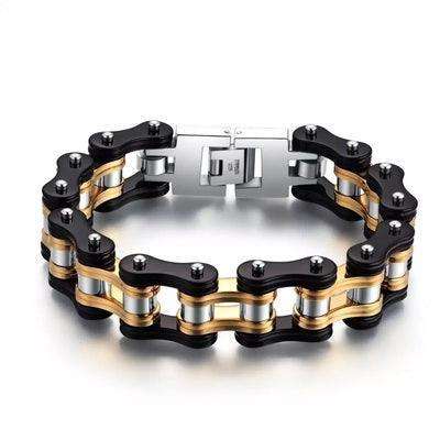 Diverse colorful motorcycle chain bracelet
