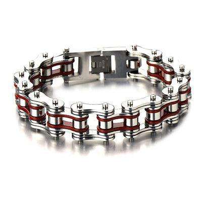 Diverse colorful motorcycle chain bracelet