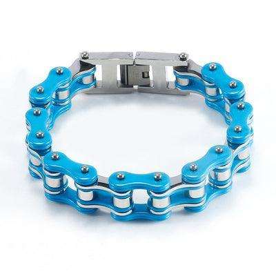 Diverse colorful motorcycle chain bracelet