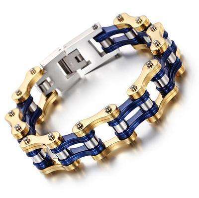 Diverse colorful motorcycle chain bracelet