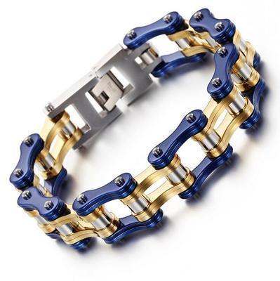 Diverse colorful motorcycle chain bracelet - Prop and Piston