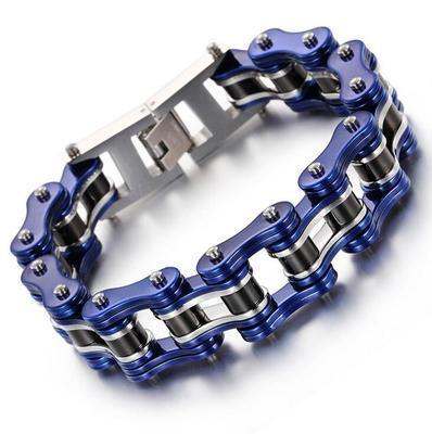 Diverse colorful motorcycle chain bracelet - Prop and Piston