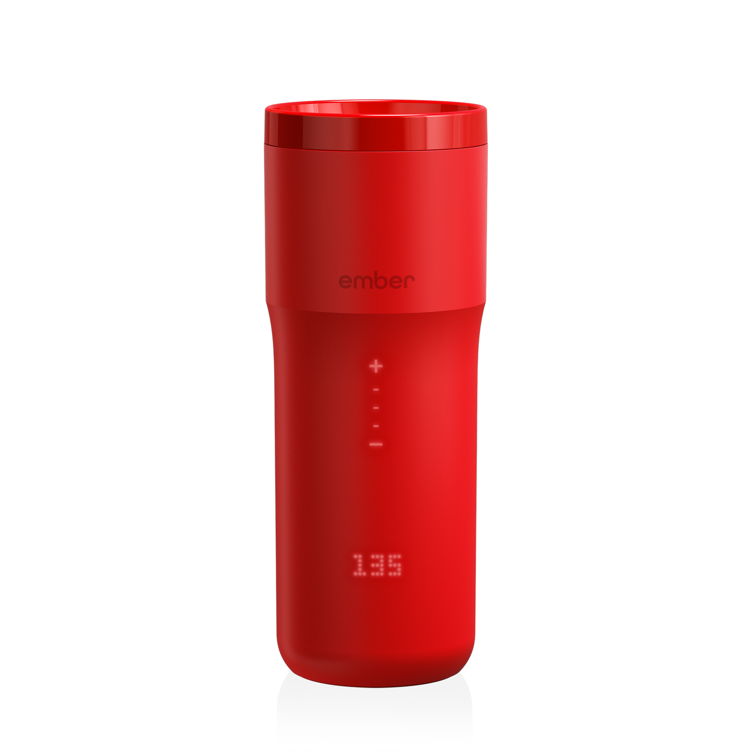 Red Ember Travel Mug 2 with digital temperature display and smart heating technology