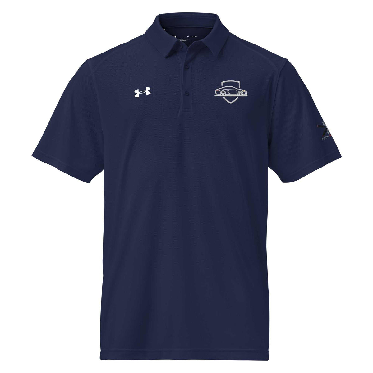 Emblem Under Armour® men's polo shirt with breathable, anti-odor fabric and relaxed fit