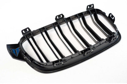 2012-2018 BMW 3 Series (F30/F31) M Style Dual Slat Kidney Grilles (Pair) [Various Finishes] - Prop and Piston