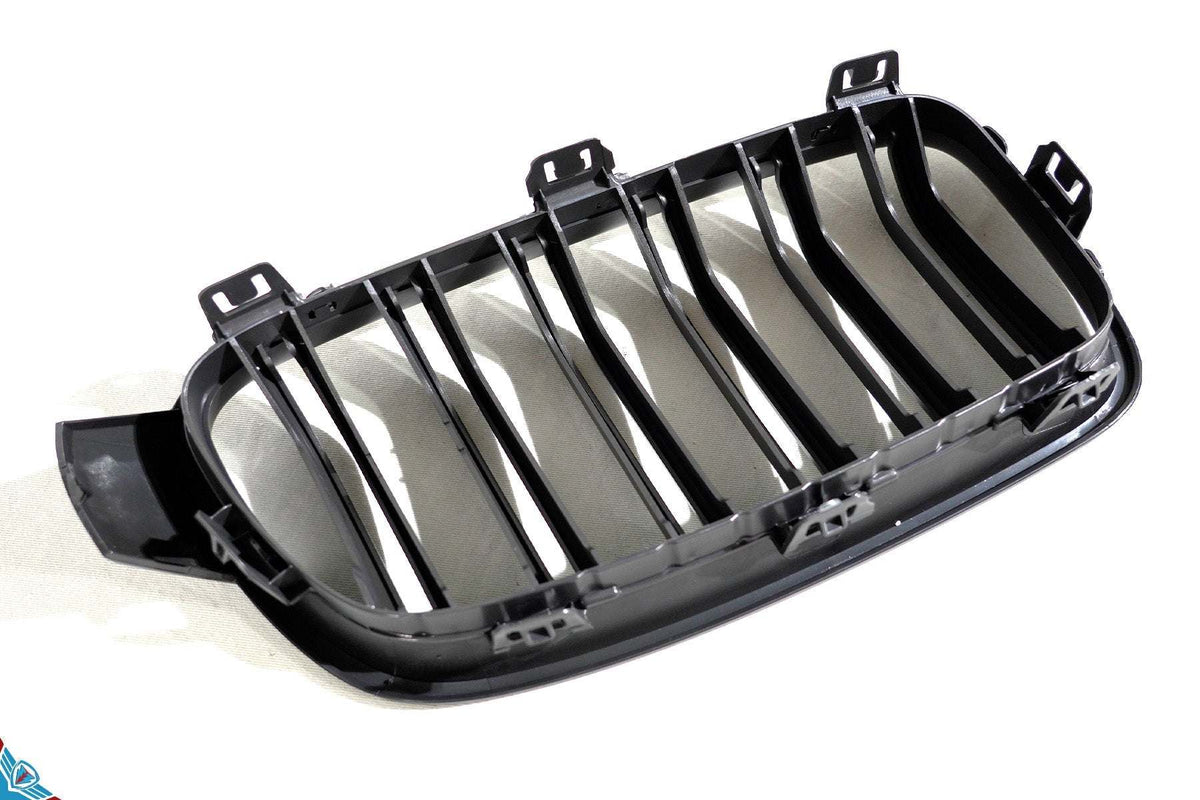 2012-2018 BMW 3 Series (F30/F31) M Style Dual Slat Kidney Grilles (Pair) [Various Finishes] - Prop and Piston