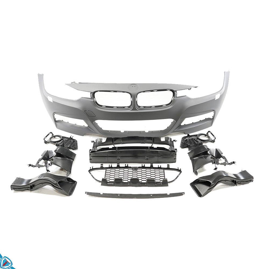 2012-2018 BMW 3 Series (F30/F31) M Sport Style Front Bumper Conversion Kit - Prop and Piston