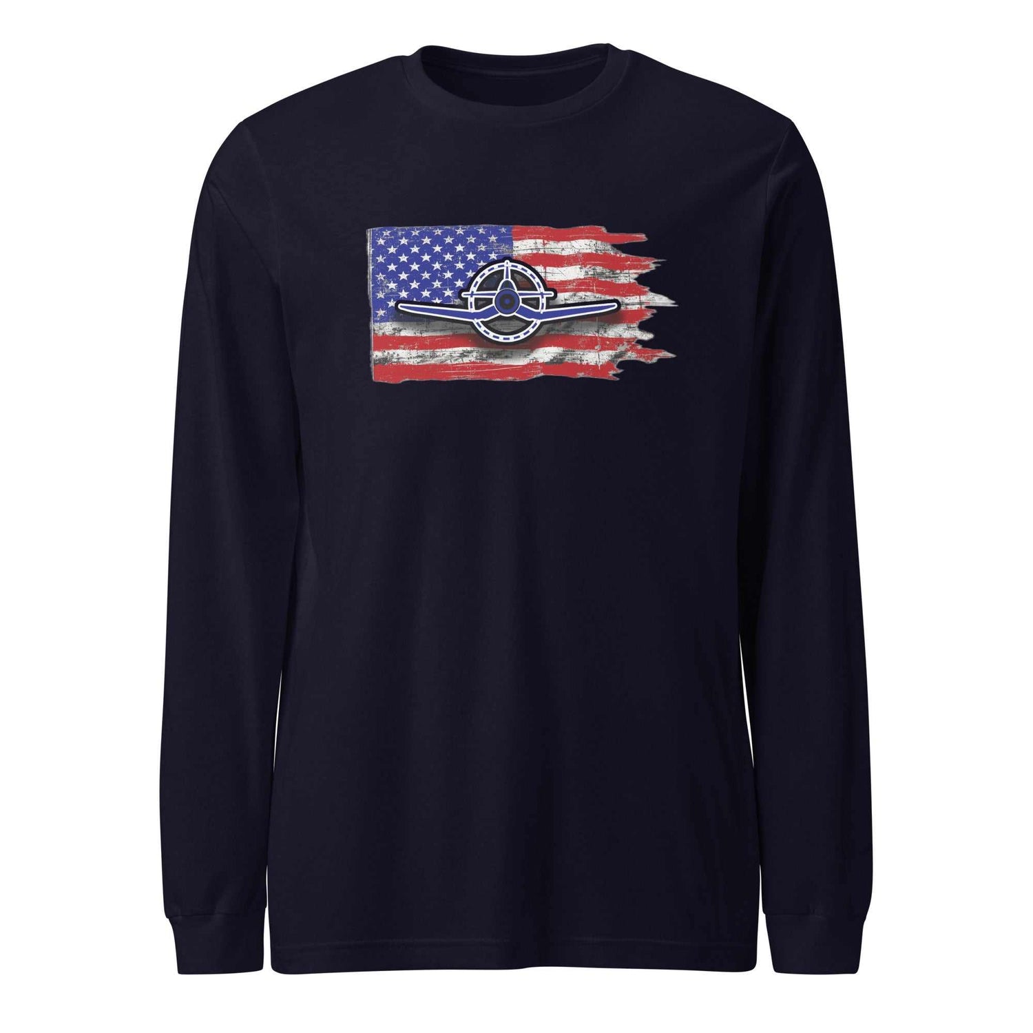 Airplane Tee F4U Unisex Long Sleeve Tee - Prop and Piston
