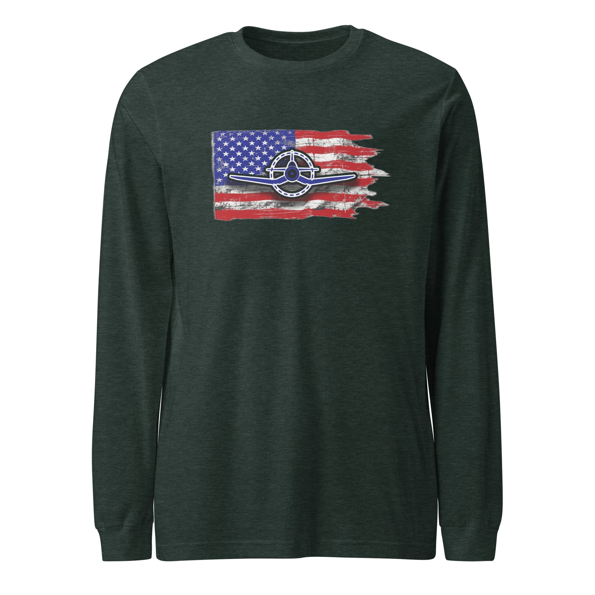 F4U Unisex Long Sleeve Tee - Prop and Piston