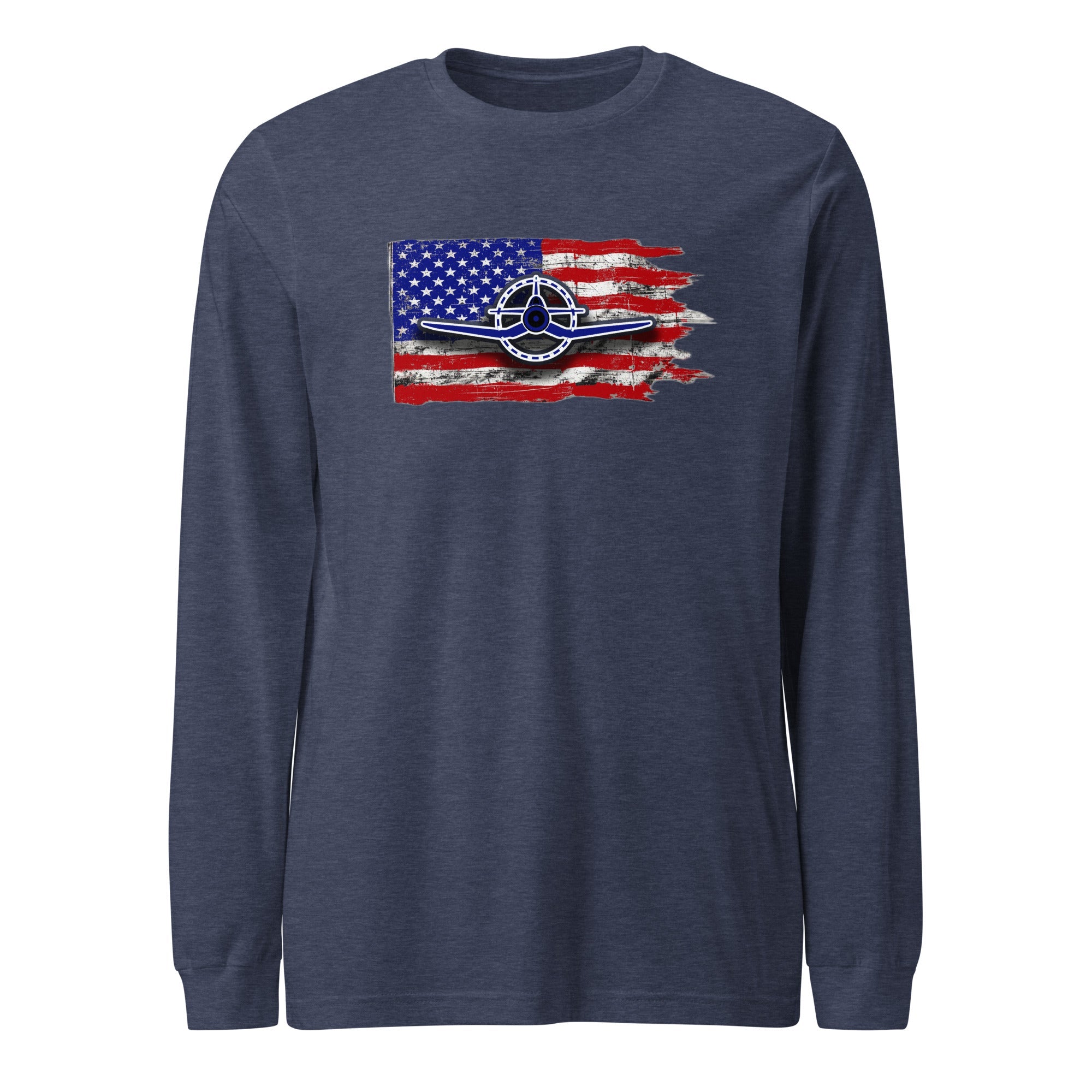 F4U Unisex Long Sleeve Tee - Prop and Piston