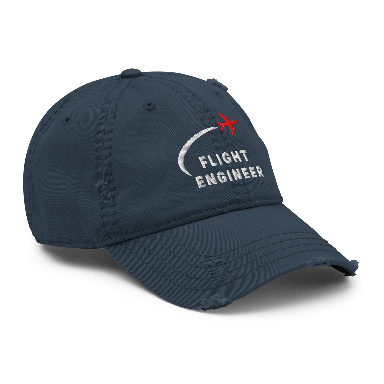 Flight Engineer distressed aviation dad hat - Prop and Piston