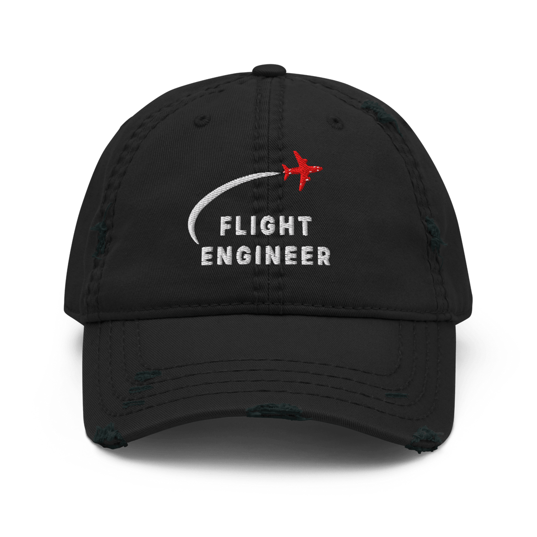 Flight Engineer distressed aviation dad hat - Prop and Piston