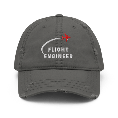 Flight Engineer distressed aviation dad hat - Prop and Piston